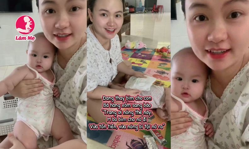 Mẹ Gen Z xử lý "đỉnh cao" khi bị hàng xóm góp ý chuyện bỉm sữa