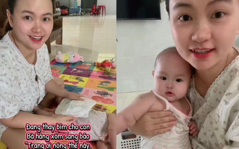 Mẹ Gen Z xử lý "đỉnh cao" khi bị hàng xóm góp ý chuyện bỉm sữa