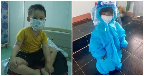 Bé trai 3 tuổi vừa chữa ung thư vừa chữa nCoV