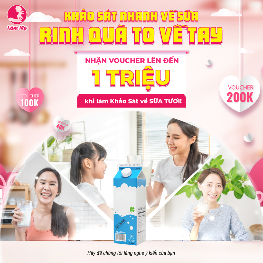 Khảo sát về sữa